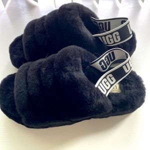 Woman’s size 6 black Ugg sling back sandal